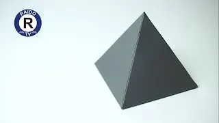 HOW TO MAKE A PAPER PYRAMID? SQUARE PYRAMID. 3D GEOMETRIC SHAPES. PAPER PYRAMID. | 