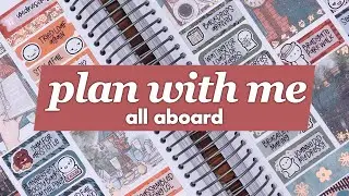 Memory plan with me 🚂 All Aboard (Plannerface July Mystery)