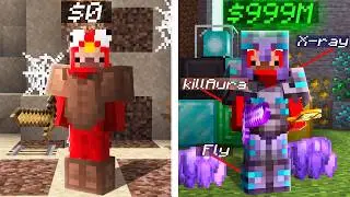 I Hacked for 24 Hours on Donut SMP