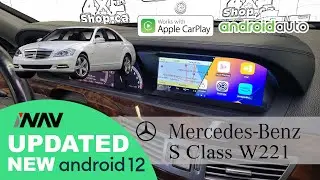 Mercedes Benz S Class Infotainment Upgrade 10.25 Android 12 Screen With Apple CarPlay | 4x4Shop.ca