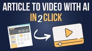 How to Convert any Script or blog into video with Ai | Convert Article to Video