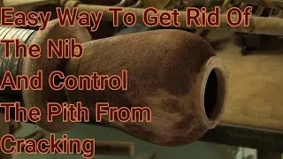Woodturning - Easy Way To Remove Nub/Pith