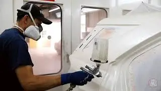 How a Professional Paint Technician Applies 2 Layers of Clear Coat