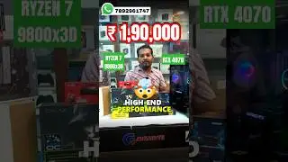 Best Gaming PC Build in bangalore Under ₹1,90,000🔥 | Ryzen 7 9800X3D + RTX 4070 Super | 2025 Build