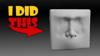 How to Sculpting African Nose in Real Time With Blender #blender #sculpting