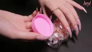 ASMR sweet canday， natural long nails