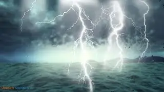 🎧 Thunderstorm at Sea with Heavy Rain | Rainstorm Sounds for Sleeping & Relaxation,@Ultizzz day#21