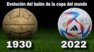 EVOLUCIÓN DEL BALÓN DE LA COPA DEL MUNDO DE LA FIFA.       1930-2022