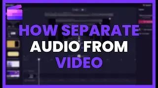 How to SEPARATE AUDIO from VIDEO in CLIPCHAMP step by step