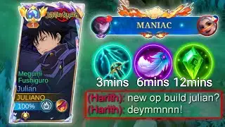 23 KILLS, MANIAC! TRY THIS NEW META JULIAN TRUE DAMAGE BUILD 2025 (recommended build) - MLBB