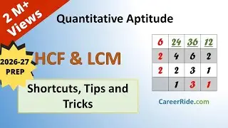 HCF and LCM - Shortcuts & Tricks for Placement Tests, Job Interviews & Exams