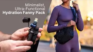 Sleek & Minimalist Hydration Fanny Pack | Flood Packs 25oz Bladder & Ample Storage