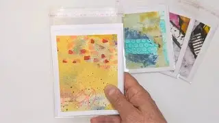 Turn Abstract Paintings Into Unique Handmade Cards 