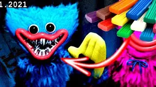 Лепим фигурку Хаги ваги из пластилина