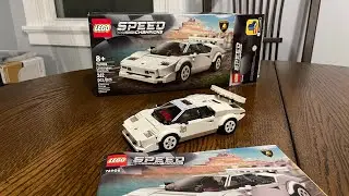 LEGO Lamborghini Countach set! 262 pieces. Build and review.