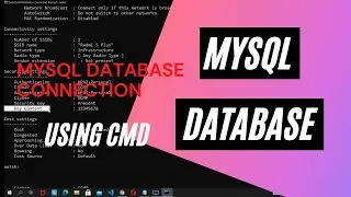 CMD : How to connect MySQL database thought cmd || Windows command line