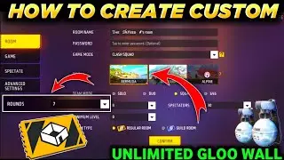 Unlimited Gloo Wall Custom Kaise Banaye || Free Fire Mein Custom Kaise Banaen