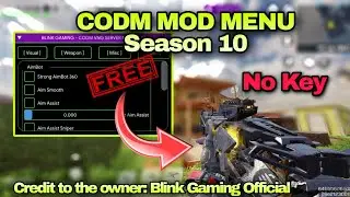 season 10 codm mod menu no root/no key/aim/wall/esp/injector skin/vng