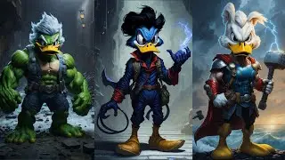 🌟 Superheroes But Donald Duck 🌟 All Characters