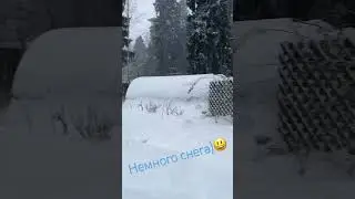 Немного снега😃 