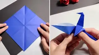 How to make a Paper Bird with Easy Steps | Origami Bird Instructions | Simple Video Tutorial