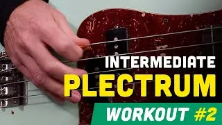 🎸Intermediate Plectrum Workout #2: Swinging Sixteenth Note Funk Grooves 🔥
