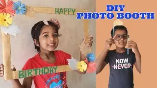 DIY Photo Booth Frame/ Easy and Simple Selfie Frame at Home/How to make Party Props at home
