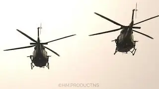 Helicopters Flypast 23rd March Parade Rehearsal - Upclose and Personal!!
