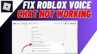 How To FIX Roblox Voice Chat Not Working | Easy Method
