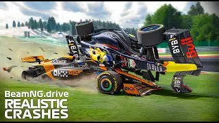 Realistic Formula Car Crashes#24 | BeamNG.drive | F1 MOD
