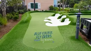 Pop Stroke Mini-Golf ⛳️ Myrtle Beach - Blue Course Hole by Hole Fly Over [4K UHD]