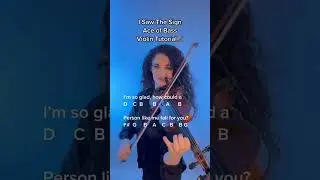 I Saw the Sign , Ace of Bass, Susan Holloway Violin Tutorial  🎻 #violintutorial #violin
