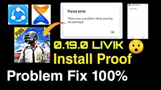 Pubg mobile livik Map Installing Problem Fixed 100% | Pubg mobile parsing the package problem fix