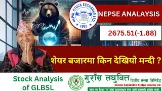 NEPSE Technical Analysis/NEPSE Update/NEPSE Chart Analysis/GLBSL Analysis /Raju Paudel.