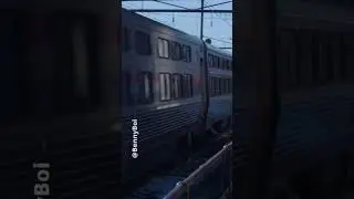 120 MPH Amtrak Train, the Silver Meteor, Through Newark, DE