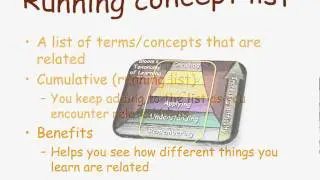 Concept Lists - A Powerful Study Strategy