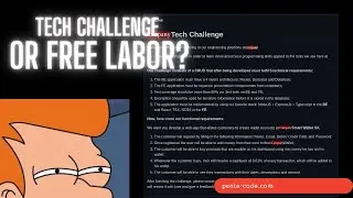 INSANE REQUIREMENTS: Is this tech challenge or free labor?