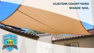 Custom Courtyard Shade Sail | Custom shade sails | Shazeebo Shade Sails