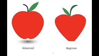 How to create Apple 🍎 in Adobe Illustrator | Step-by-Step Guide ✅