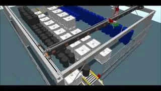 ASRS Tote and Barrel Stacking Gantry by Sage Automation