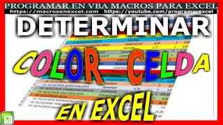 191 ❤️ Como DETERMINAR o Saber el 🔥 COLOR de Una CELDA de EXCEL