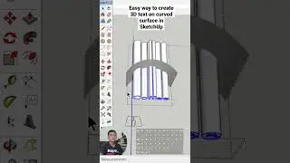 Easy way to create 3D Text in curved surface using SketchUp 