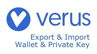 How to Export and Import Your Verus Coin Wallet in Verus Desktop using Windows 11