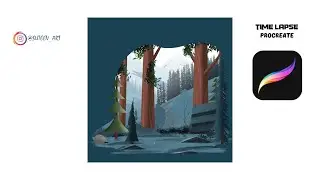 Как нарисовать пейзаж в Procreate
