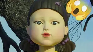 Puso una muñeca de El Juego del Calamar en el aula para que los alumnos no se copiaran!!!!