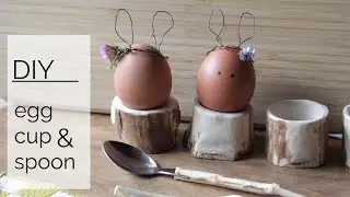 Egg cups and spoons made from my old Christmas tree!