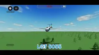 LOT 5055 crash animation (Air Crash Studio Roblox)