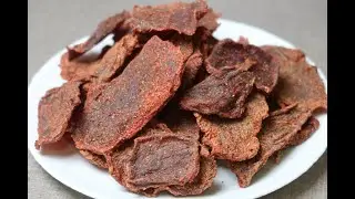 Вкусные чипсы из мяса Готовим дома