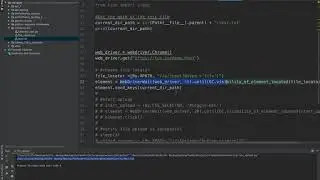 How to upload files using selenium -python