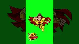 Green Screen Playfull Super Hero